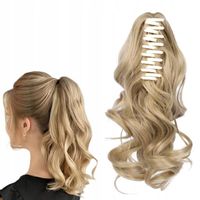 KUCYK Kręcone Claw Doczepiany Dopinka Kitka 38CM Blond 24#