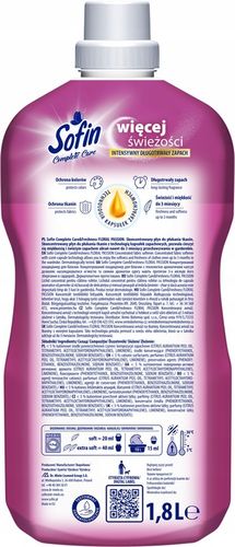 SOFIN Płyn do Płukania Tkanin Ochrona Kolorów Zestaw MIX 1,8l x5 (450 na Arena.pl