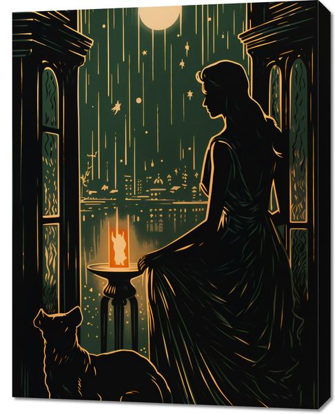 Obraz 70x90cm Nocne Szeptanie zdjęcie 1