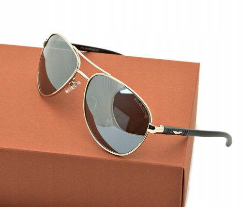 PILOTKI Okulary POLARYZACYJNE LUSTRZANKI Uniseks PRZECIWSŁONECZNE UV400 Męs na Arena.pl