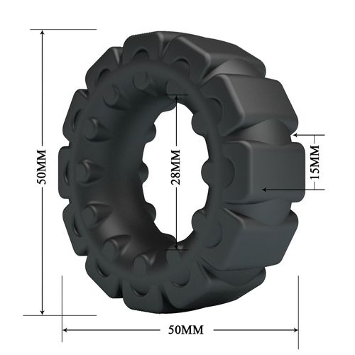 crazy bull laiden super soft silicone cock ring - black na Arena.pl