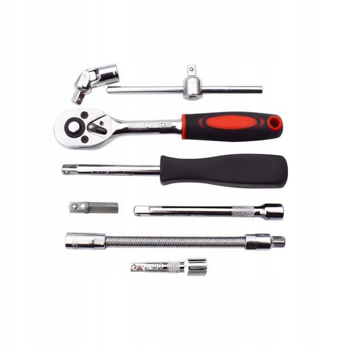 ZESTAW KLUCZY NASADOWYCH NARZĘDZIE NASADOWE GRZECHOTKA NASADKI 46 EL BITY na Arena.pl