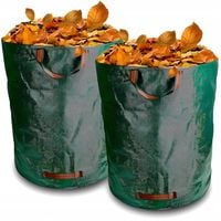 MOCNY TRWAŁY KOSZ OGRODOWY NA LIŚCIE WOREK NA TRAWE ODPADY 270L XXL