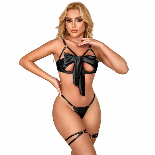 subblime 955205 komplet bielizny z czarną kokardą l/xl na Arena.pl