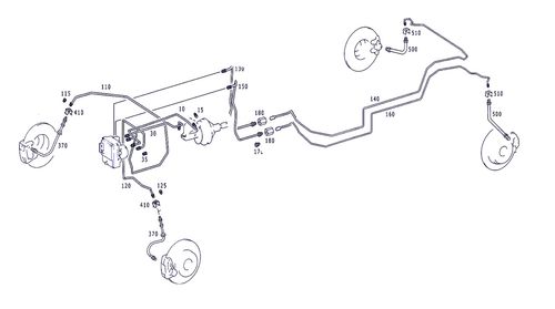 Mercedes W210 Polift - Zestaw przewodów hamulcowych sztywnych miedzianych na Arena.pl