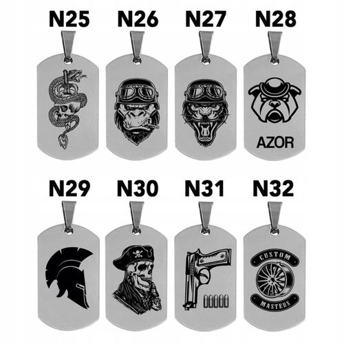 Naszyjnik Męski Nieśmiertelnik Srebrny Z Grawerem na Arena.pl