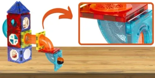 KLOCKI MAGNETYCZNE KONSTRUKCYJNE ŚWIECĄCY TOR 75el na Arena.pl