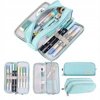 Duży piórnik szkoła trzypokojowy wielofunkcyjny