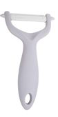 Obierak skrobak ceramiczny poprzeczny do warzyw owoców 14 cm szary jasny