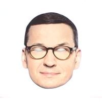 maska papierowa mateusz morawiecki