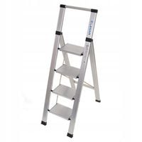 Drabina aluminiowa domowa składana 4 stopniowa LEMAR Slim Space 030104