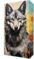 Obraz 20x40cm Przenikliwość Wilczej Natury