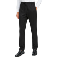 Spodnie męskie wizytowe chino czarne regular fit stretch proste r. S