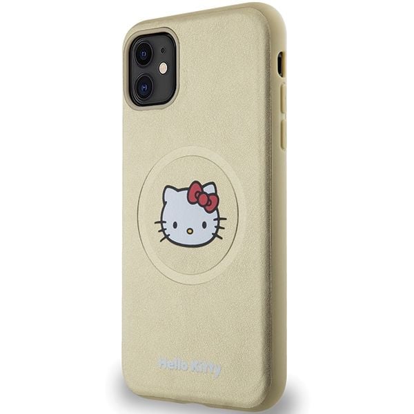 Etui Hello Kitty do iPhone 11, iPhone XR, Złoty, MagSafe zdjęcie 2