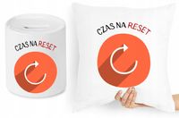 Dla Informatyka Zestaw Poduszka + Skarbonka Z Nadrukiem Ze Zdjęciem