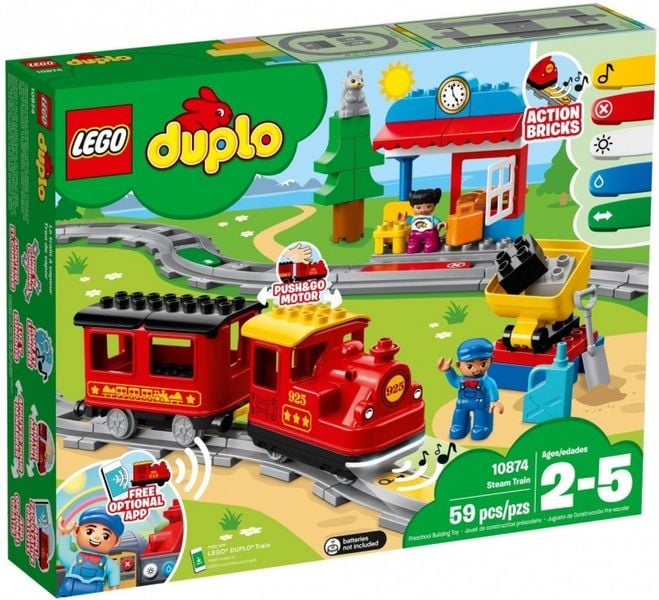 Klocki LEGO Duplo Pociąg parowy 10874 zdjęcie 1