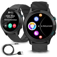 Smartwatch IP 68 Monitor zdrowia Bluetooth, Wodoodporny Menu PL Rozmowy