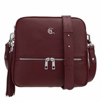 Torebka listonoszka Canaletto z naturalnej skóry groszkowanej i srebrnymi detalami TD840s298