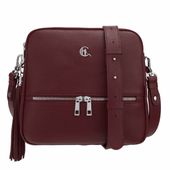 Torebka listonoszka Canaletto z naturalnej skóry groszkowanej i srebrnymi detalami TD840s298