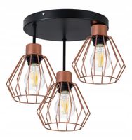 Lampa plafon sufitowa żyrandol loft drut brylant 3