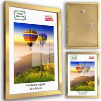 Ramka 40x60 60x40 złota pozioma pionowa na zdjęcie plakat wiele