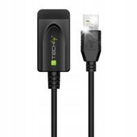 Kabel / Przedłużacz Techly Aktywny USB 2.0 A-A M/F 5m Czarny