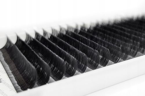 Rzęsy do przedłużania czarne PLATINUM 0.10 C 9mm na Arena.pl