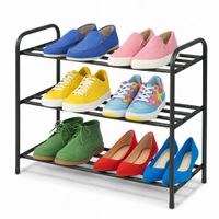 PÓŁKA NA BUTY STALOWA METALOWA 3 POZIOMY DO PRZEDPOKOJU SZAFY 65cm