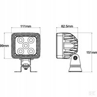 Lampa Robocza LED uniwersalna Deutz-Fahr, Fendt,