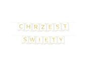 Baner na Chrzest Święty, flagi, 160 cm, złoty