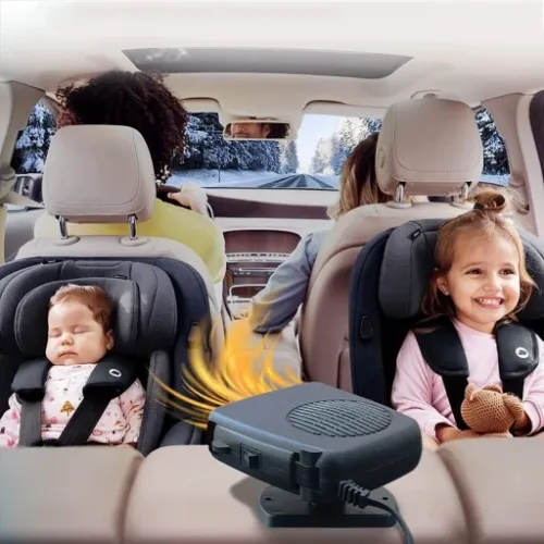 WENTYLATOR SAMOCHODOWY 12V PRZENOŚNY PODGRZEWACZ SAMOCHODOWY NA SZYBE 200W na Arena.pl