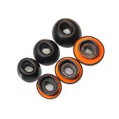 Gumki do Apple Airpods 1/2 silikon + pianka black
