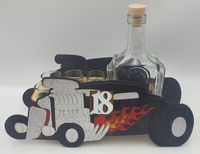 karafka + 6 kieliszków auto hot rod 18 urodziny