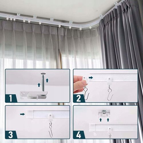 ELASTYCZNA SZYNA DO ZASŁON SUFITOWYCH ZAKRZYWIONY DRĄŻEK DO ZASŁON KARNISZ na Arena.pl