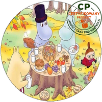 Opłatek waflowy na tort - Muminki