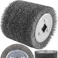 SZCZOTKA DRUCIANA WALCOWA SATYNIARKI SZLIFIERKI 120X100 DREWNA METALU RDZY