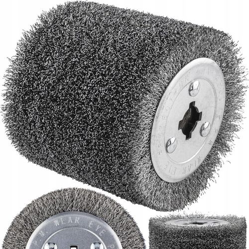 SZCZOTKA DRUCIANA WALCOWA SATYNIARKI SZLIFIERKI 120X100 DREWNA METALU RDZY na Arena.pl