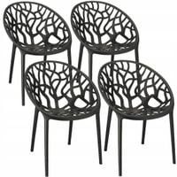 4 x krzesło albero czarne