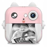 APARAT BŁYSKAWICZNY DLA DZIECI DRUKUŚ DRUKARKA Z KARTĄ 32 GB + 3 ROLKI