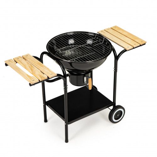 GRILL WĘGLOWY MULTIGARDEN Z KOŁAMI I POPIELNIKIEM RUSZT 40CM na Arena.pl