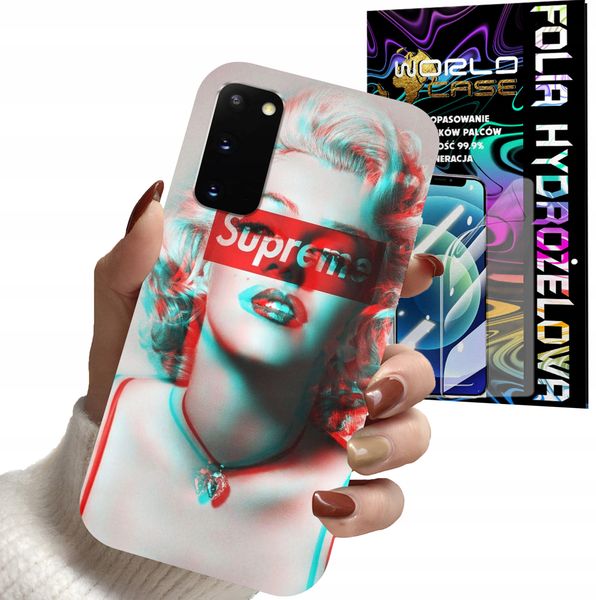 ETUI DO SAMSUNG S20 - Monroe MODNE KOBIECE WZORY + FOLIA zdjęcie 1