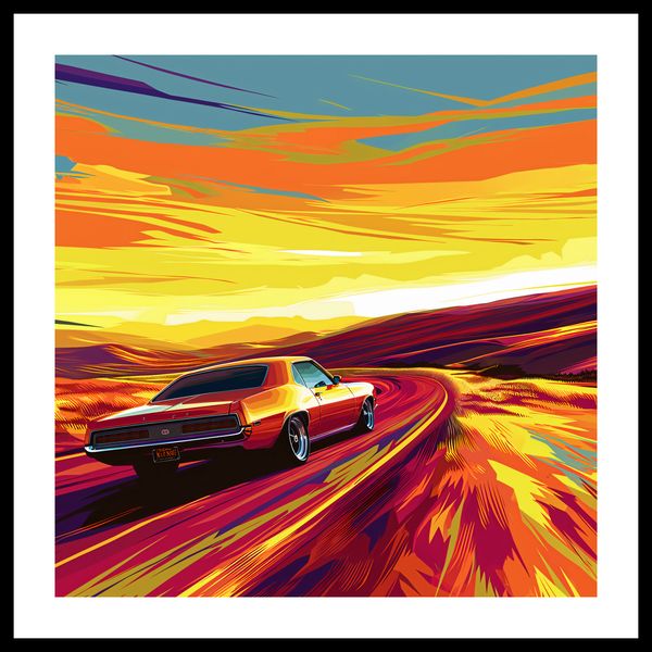 Plakat 60x60cm Pędź Przed Siebie zdjęcie 3