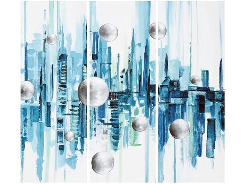 90CM 80 OBRAZ 3 ELEM MIASTO ZE SNU ŚCIENNY na Arena.pl