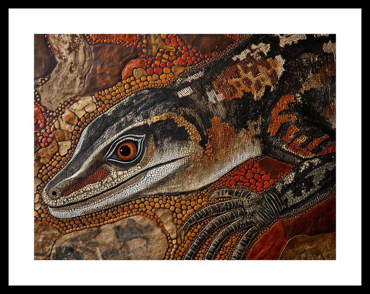 Plakat 40x30cm Oko Jaszczurki zdjęcie 3