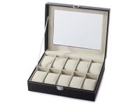 SZKATUŁKA NA ZEGARKI ORGANIZER PUDEŁKO ETUI 10 WYSOKA JAKOŚĆ WYKONANIA