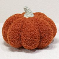 Poduszka pluszowa dynia żółta 10 cm 28 cm pillow brązowa