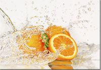 100 70CM OBRAZ PŁÓTNO POMARAŃCZA WODZIE PŁÓTNO RAMA