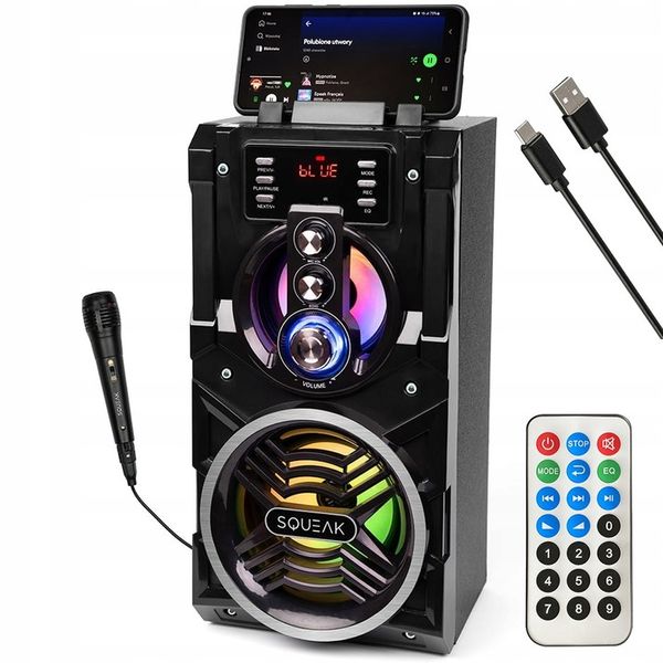 MOBILNY GŁOŚNIK BOOMBOX BLUETOOTH FM 3szt-MIKROFON zdjęcie 9
