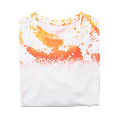 Koszulka Cotton-Like Bleached Leopard Dreams Orange do sublimacji L zdjęcie 3