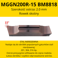 Płytka MGGN Rozmiar: MGGN200R-15 BM8818